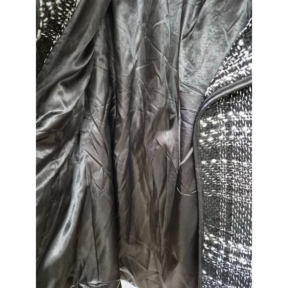 IZ BYER Women's Double Breasted White/ Black Pea Coat Size XL - Picture 9 of 10